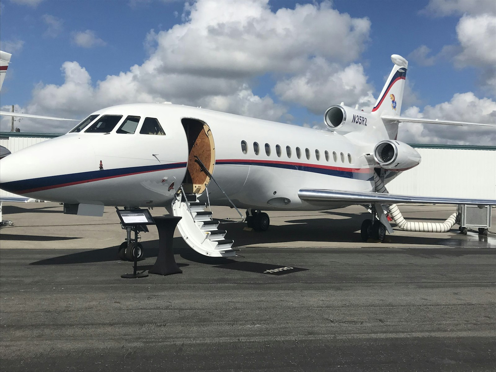 Private jet on the ramp — donate your aircraft to support animal rescue